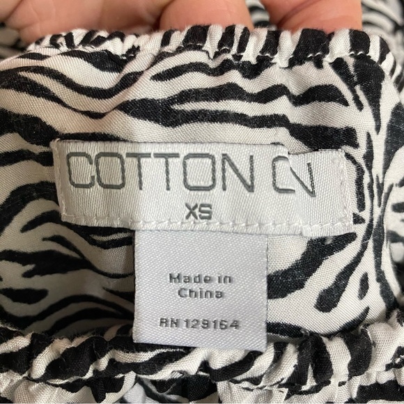 Cotton On One Shoulder Ruffle Zebra Print Dress - Picture 4 of 6